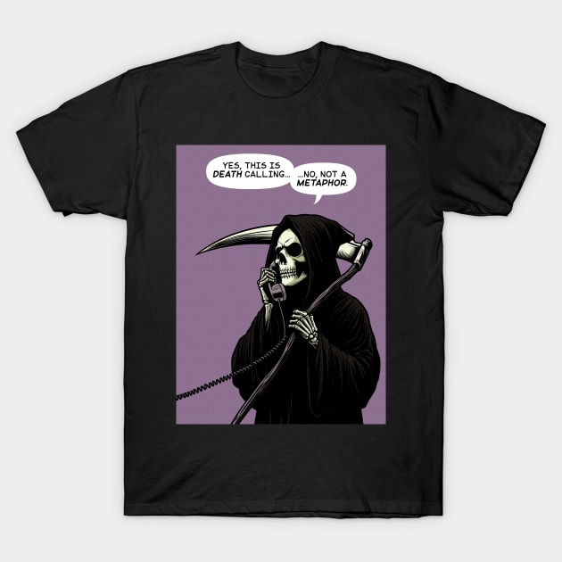 Grim Reaper death metaphor T-Shirt by Retro Vibe